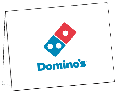 Domino's Pizza Notecard