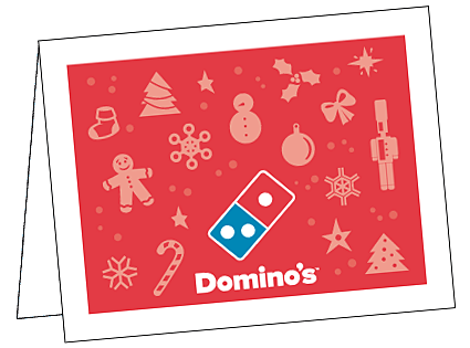 Domino's Christmas Notecard