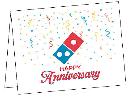 Domino's Birthday Notecard