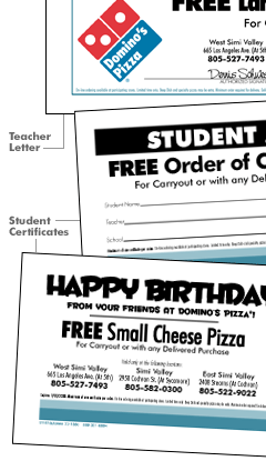 Domino's Pizza Student Recognition Program
