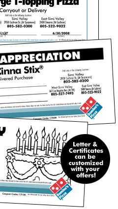 Domino's Pizza Student Recognition Program