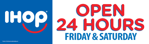 Open 24 Hours with Days Banner