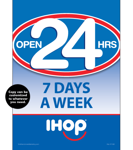 Open 24 Hours Table Talker