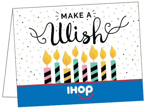 IHOP #48-207 Welcome Notecard