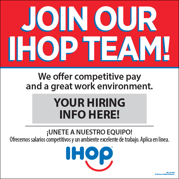 Join Our IHOP Team Cling