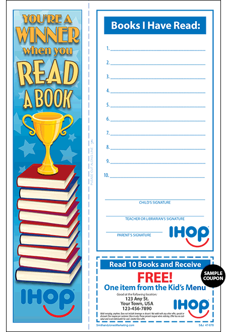 IHOP Reading Program with Bookmark