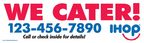We Cater Banner