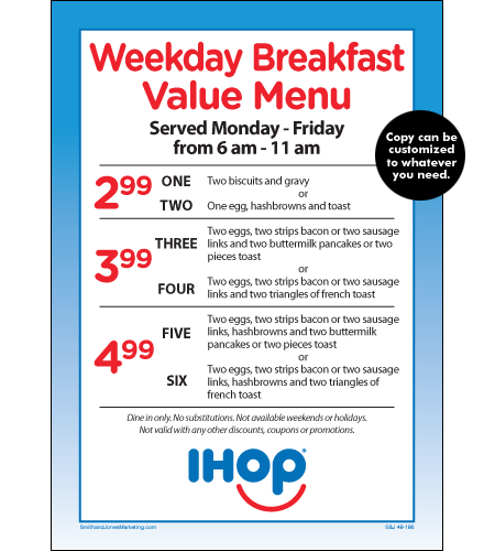 IHOP Table Talker