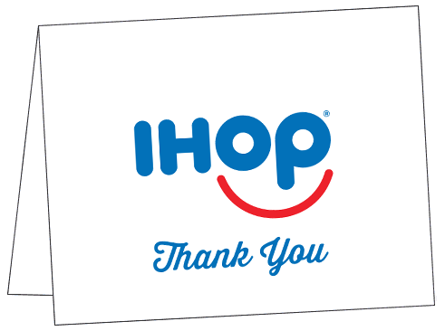 IHOP #48-203 Thank You Notecard