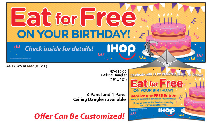 Eat Free on Your Birthday Items
