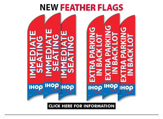 IHOP Feather Flags
